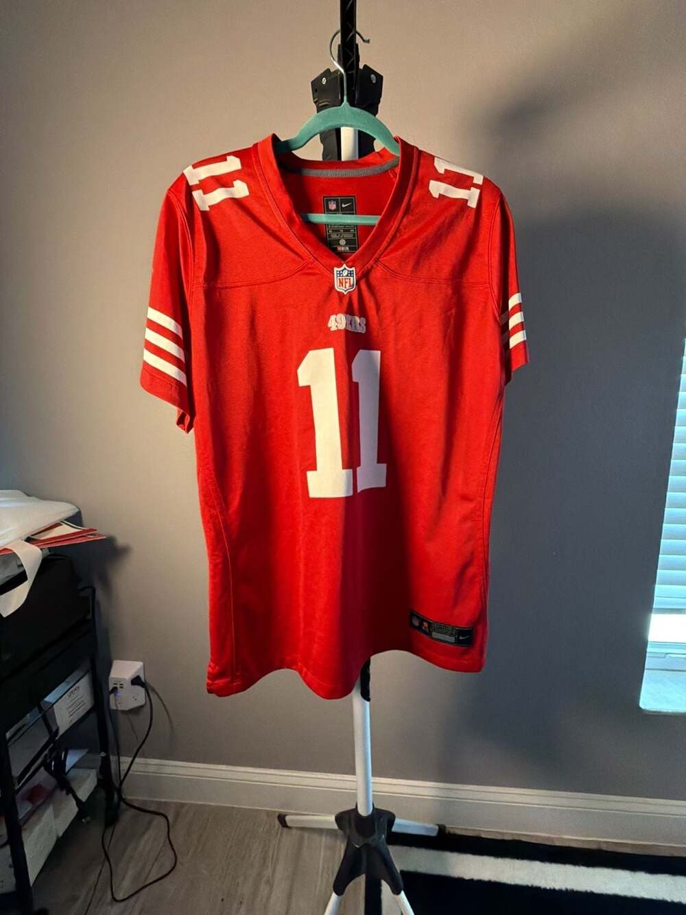 Nike Brandon Aiyuk San Francisco 49ers NFL Game Jersey Red #11 Men's Size XL